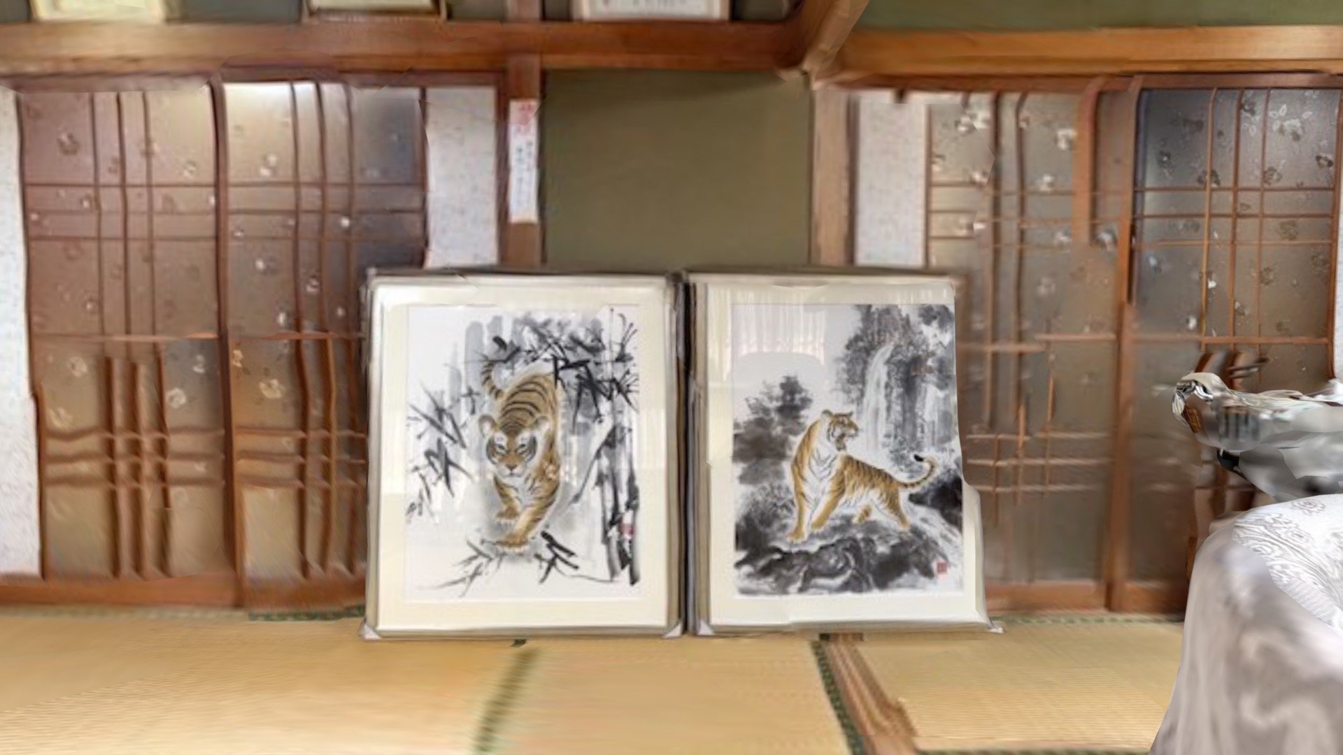 田尻紫峰　作品展示　宇都宮神社・社務所