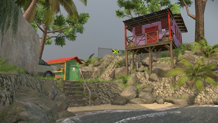 DAE Diorama - By the ocean 3D Model