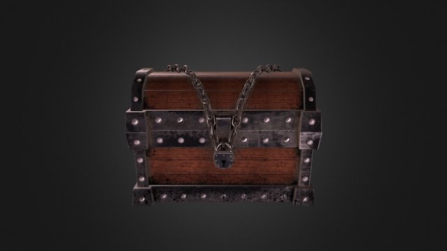 lowpoly chest 3D Model