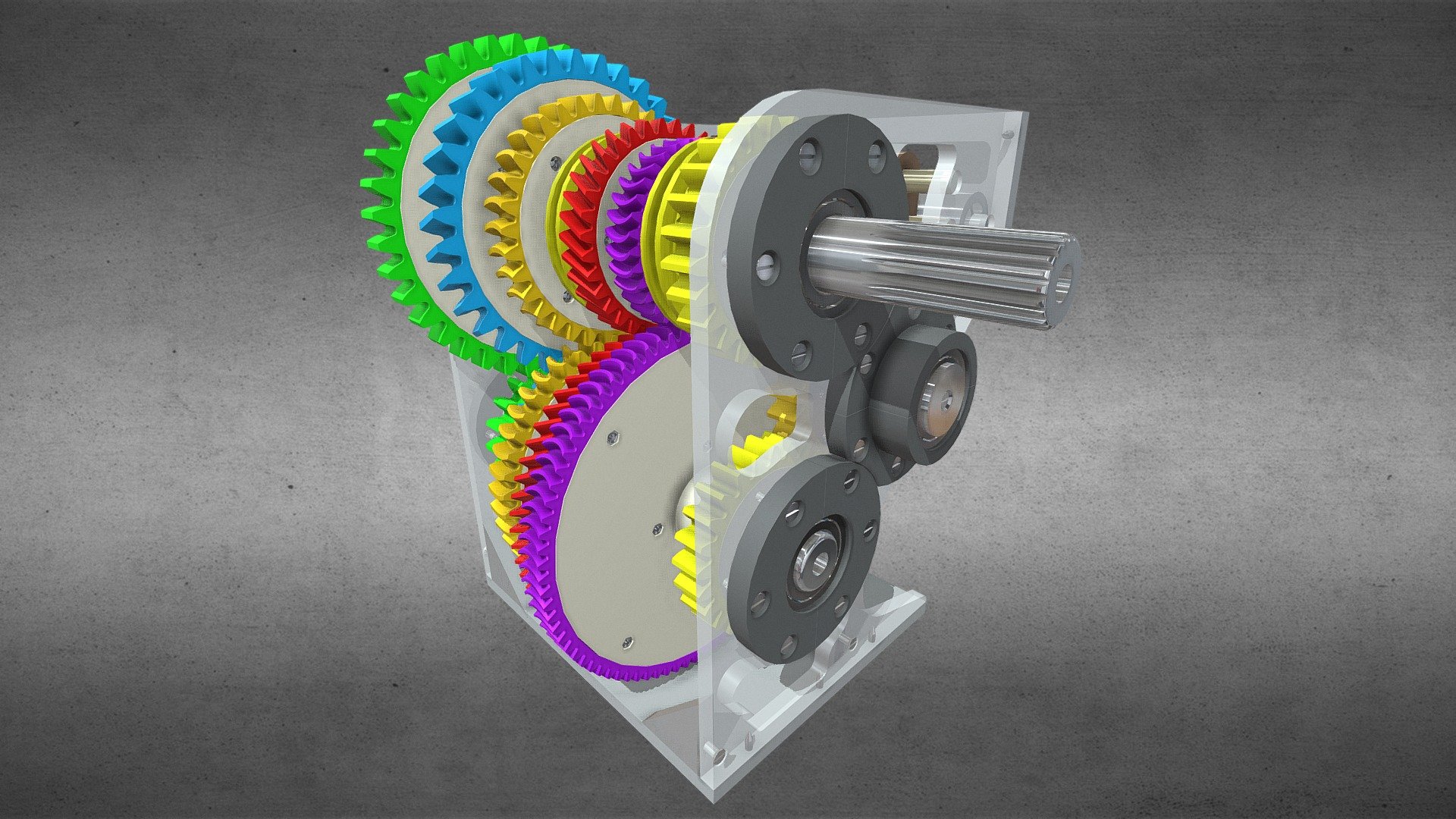 Transmission Model (for 3D Printing) Download Free 3D
