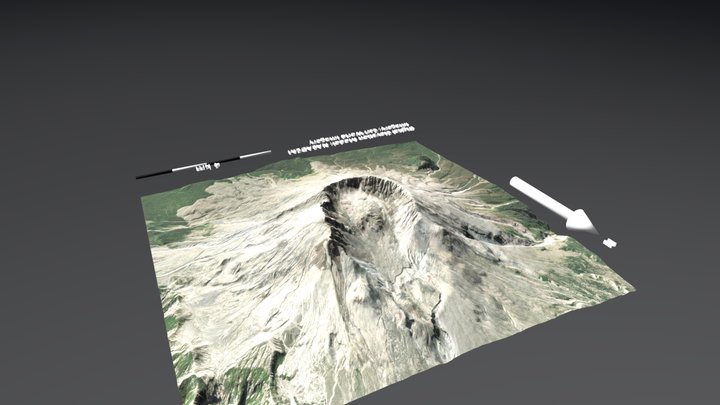 Mt St Helens 3D Model