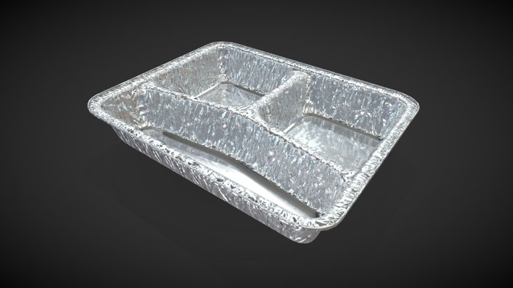 3D model Gold Foil Baking Pans with Lids VR / AR / low-poly