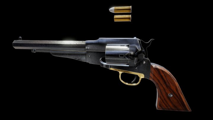 Remington Model 1858 – Modello 3D gratuito STL