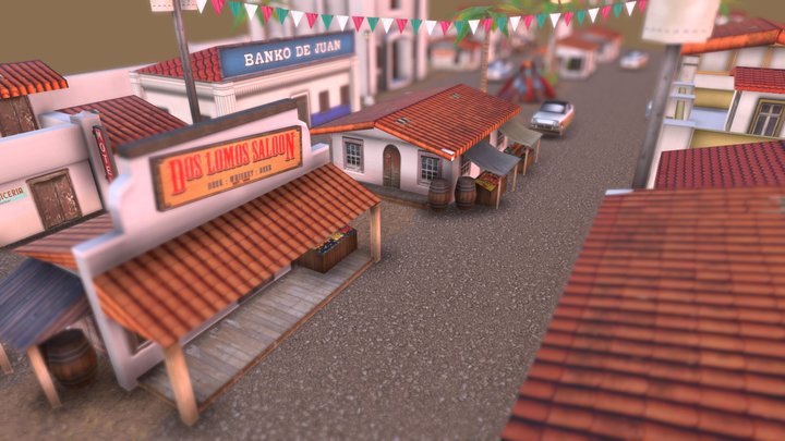 Day of the Dead Environment 3D Model