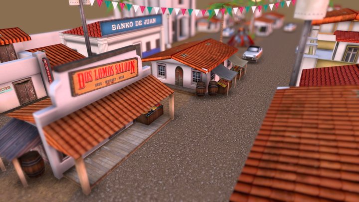 Day of the Dead Environment 3D Model