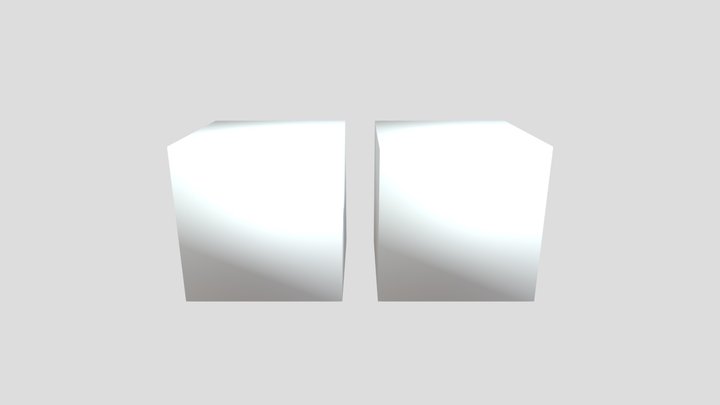2 cube no group 3D Model