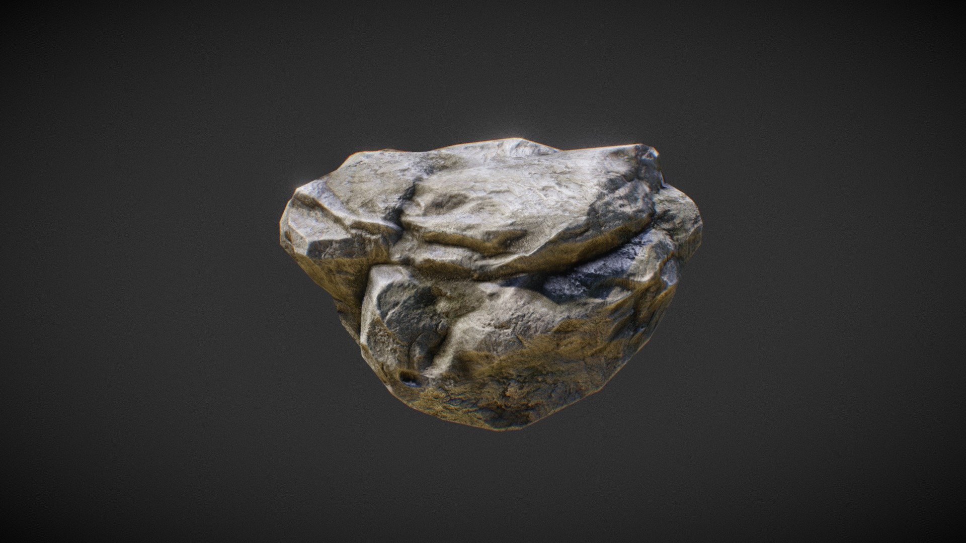 Sharp Rock PBR Model #1 - Free PBR Materials