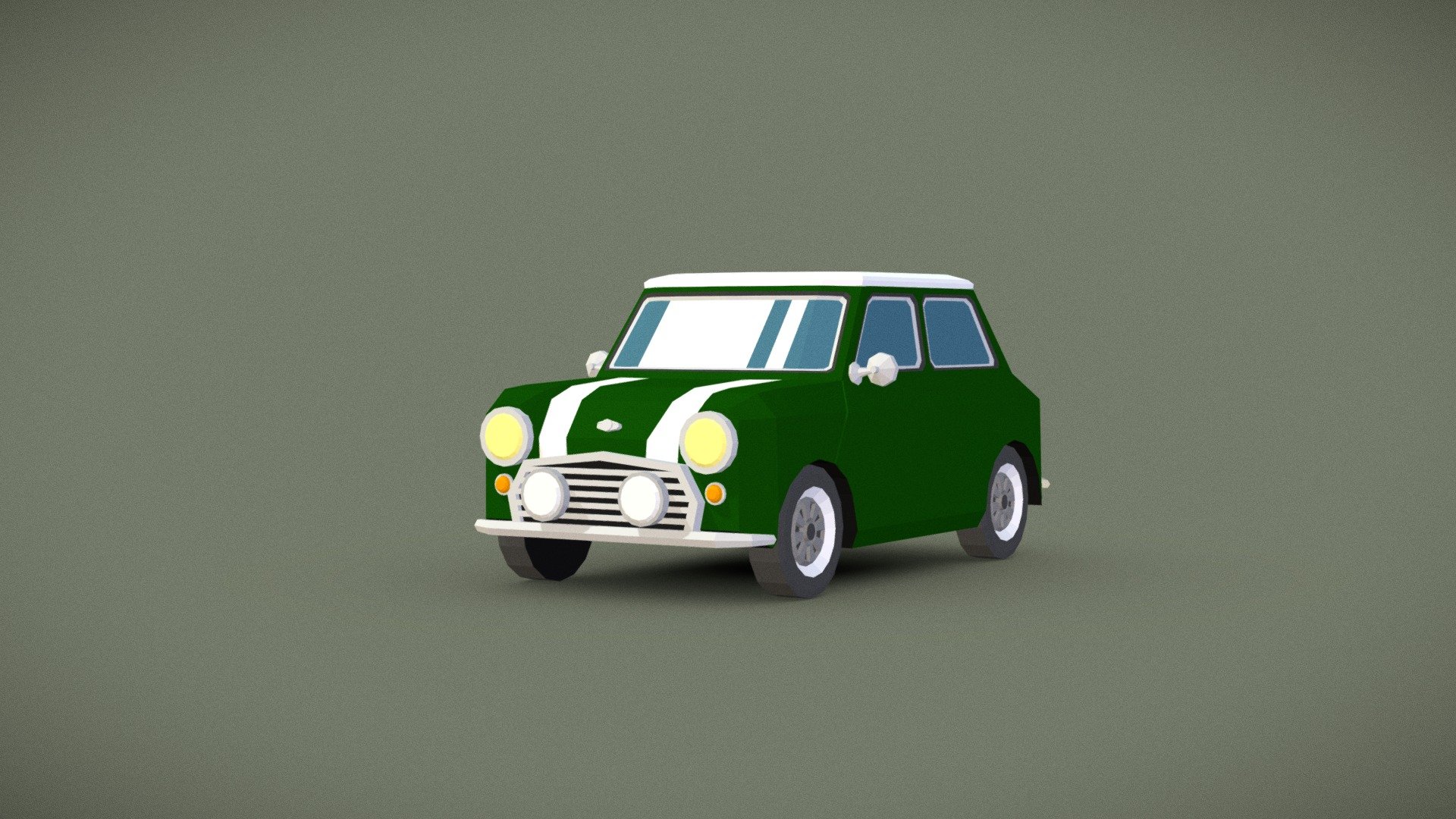 Small Classic Green Car - Buy Royalty Free 3D model by eightismore ...