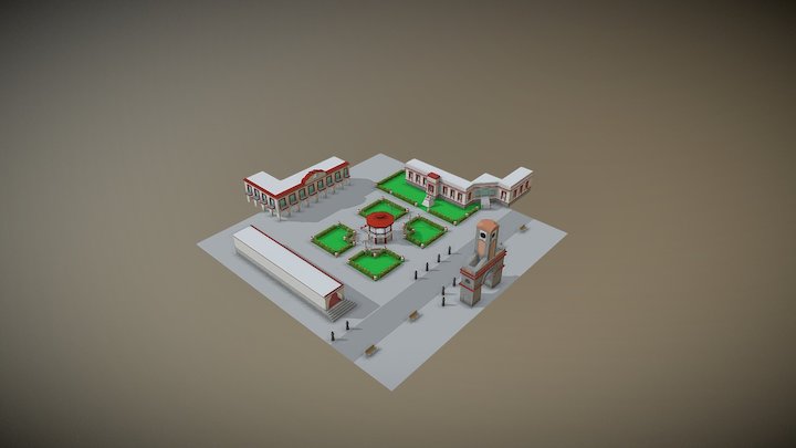 Centro de Calimaya 3D Model