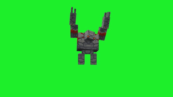 redstone_golem_-_minecraft_heroes 3D Model