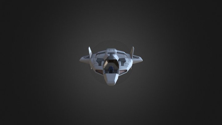 Space Fighter 2 3D Model