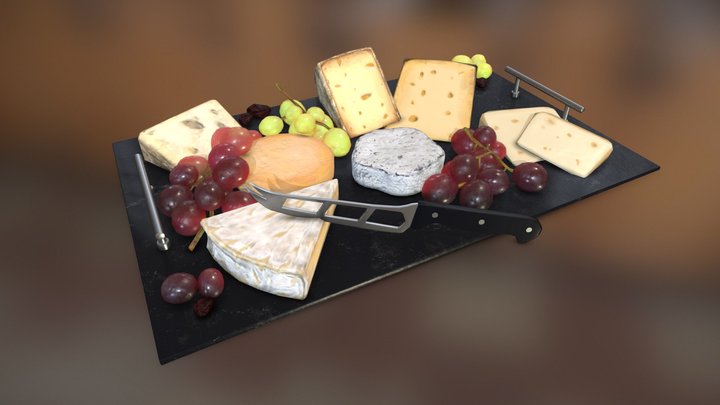 Cheese plate 3D Model