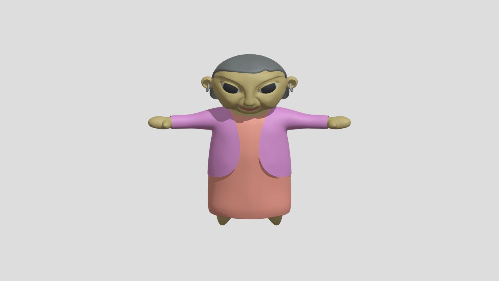Abuela Juana - Modelado High Poly v03