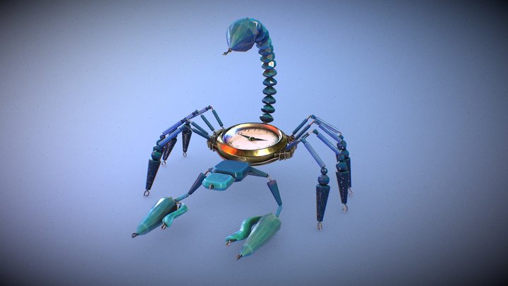 Jewel Scorpion 3D Model