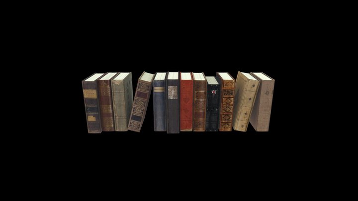 Book Set 2 3D Model