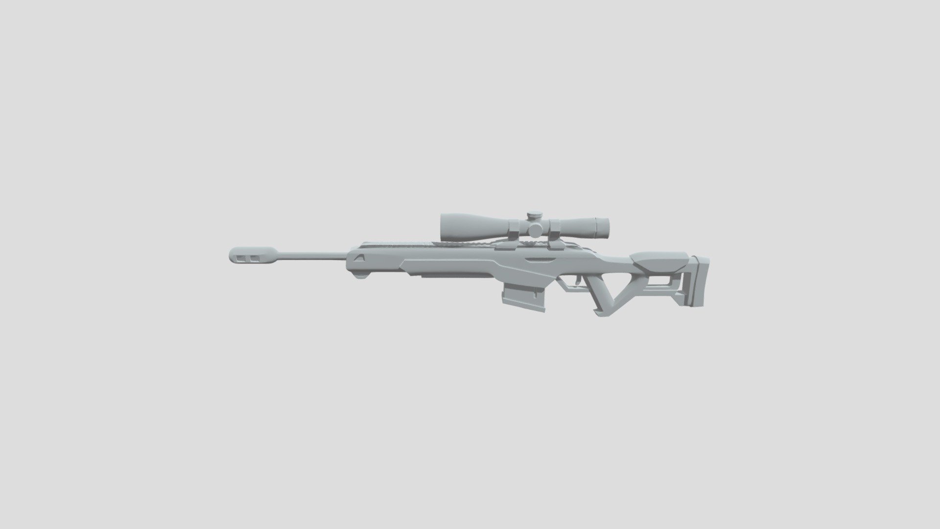 sniper LOW POLY - 3D model by Furious_DYDY [0ca7620] - Sketchfab