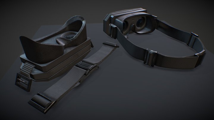 VR Helmet 3D Model