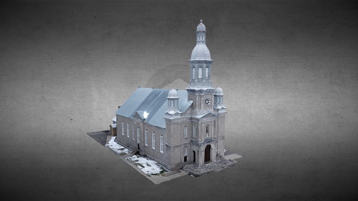 Église Saint-Louis-de-France, Terrebonne, Qc 3D Model