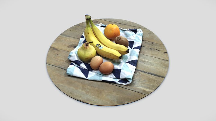 Fruit on the Table 3D Model