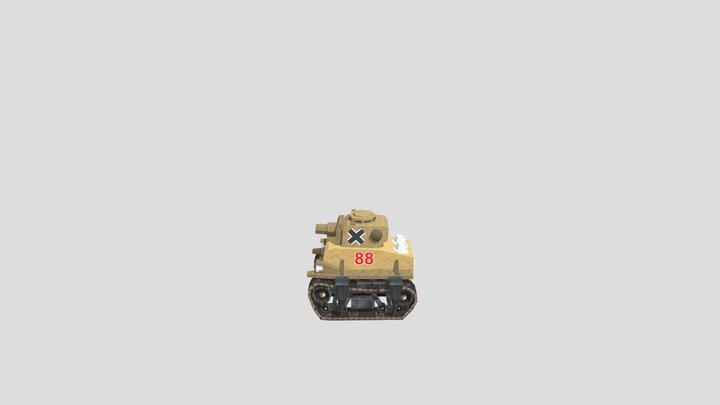 Desert Tank Model 3D Model