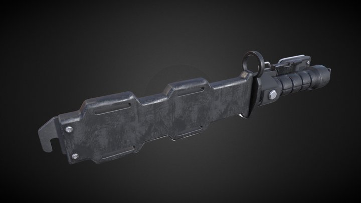 M9 BAYONET + Sheath 3D Model