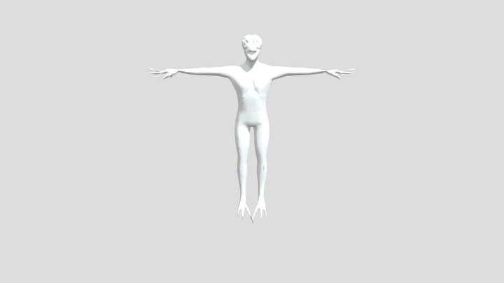 Licker T- Pose 3D Model