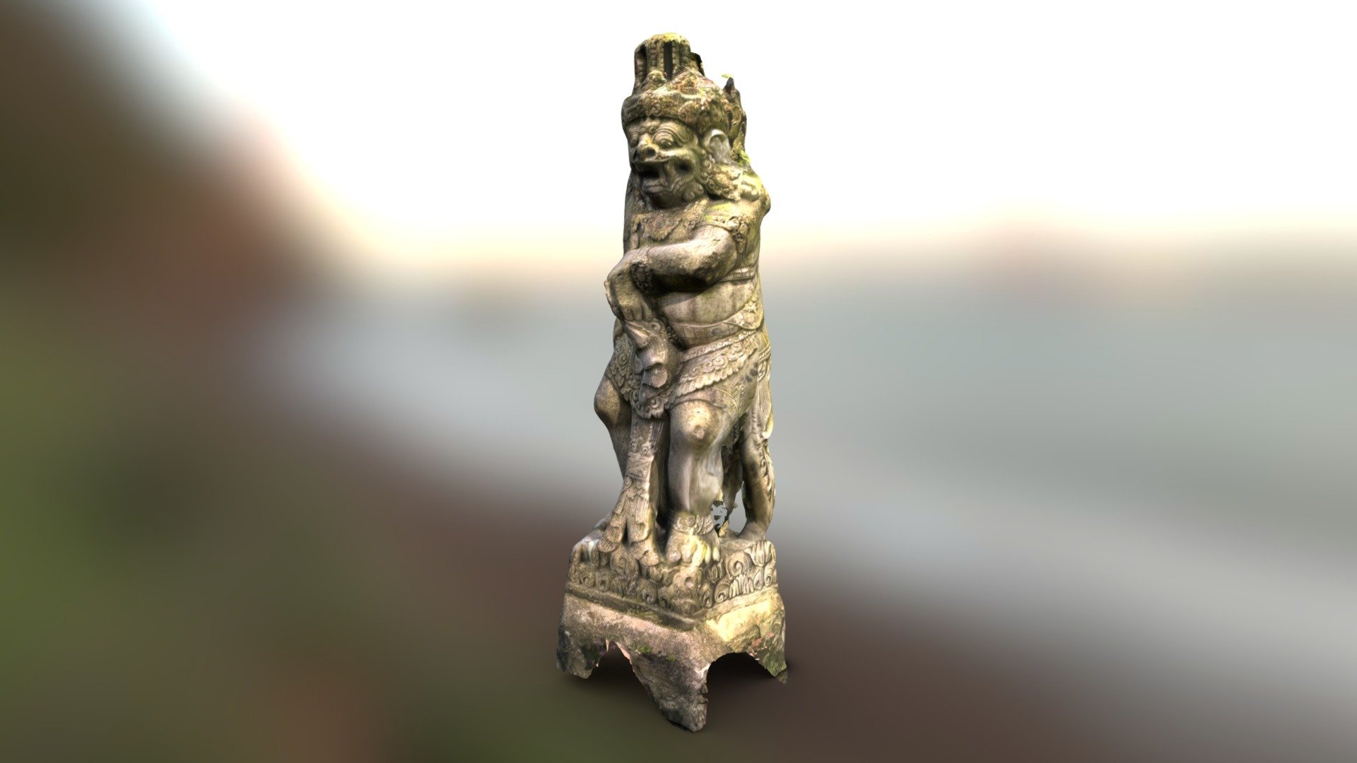 Balinese statue, Donegal, Ireland