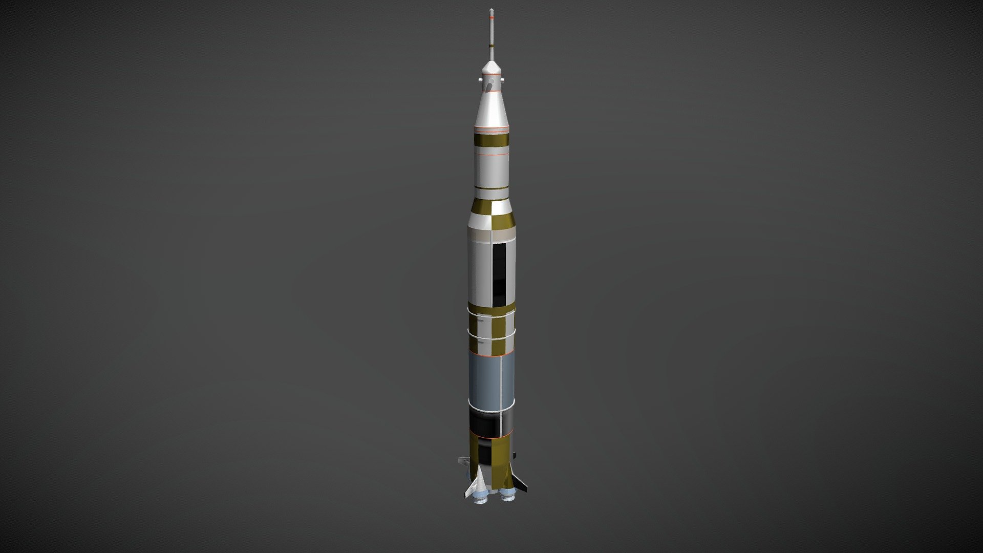 Saturn V 3D model by Pablo (manabu_dev) [0caf695] Sketchfab