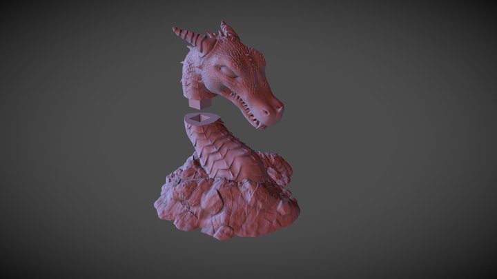 Dragon Bust - 3D Printing 3D Model