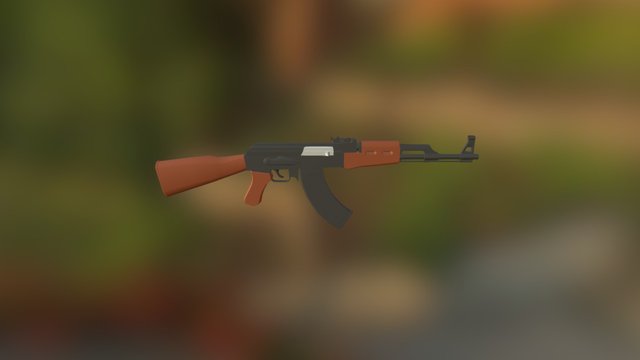 AK47 by WeedWarriorW 3D Model