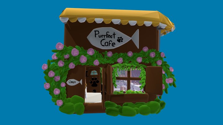 Purrfect Cat Cafe 3D Model