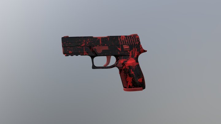 P250 | Marble blood 3D Model