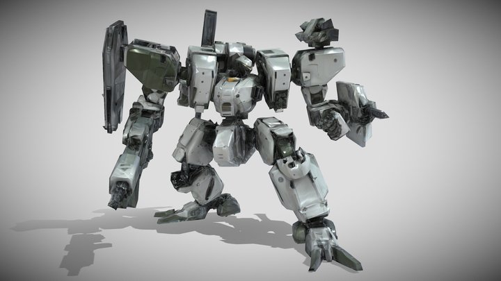 Zenith - Front Mission Wanzer animation 3D Model