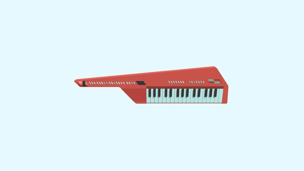 Retro 80s synthesizer