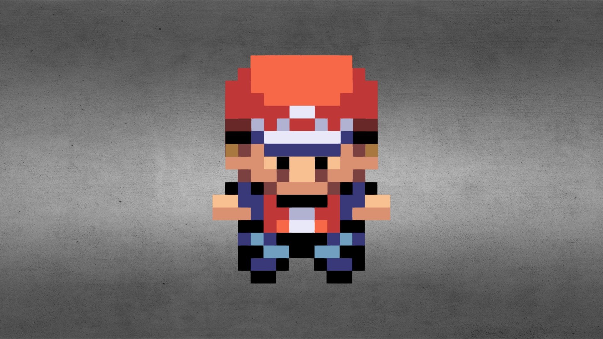 Pokemon Trainer Red from the original Pokemon games sprite is from