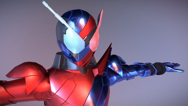 Kamen Rider Build WIP 3D Model