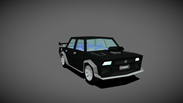 DM Car Sedan1 3D Model