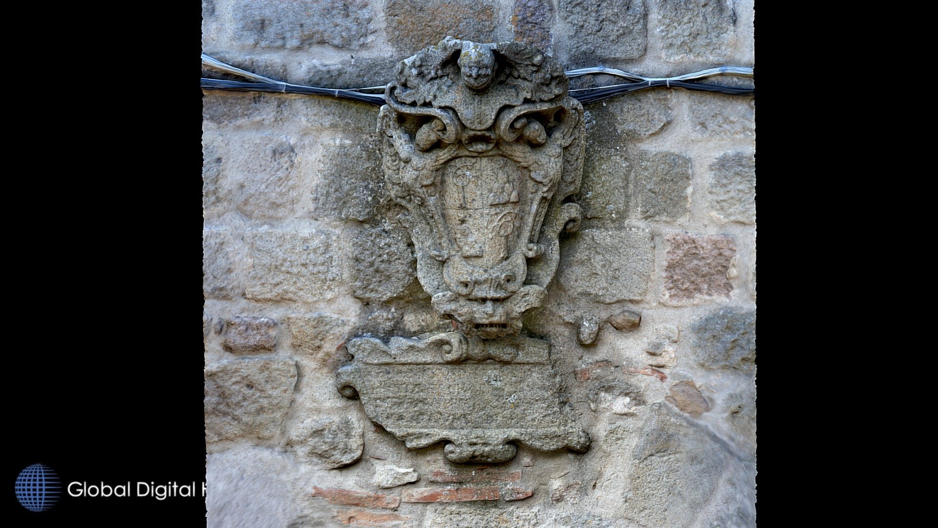 Stone Shield, Aldobrandeschi Castle. Arcidosso