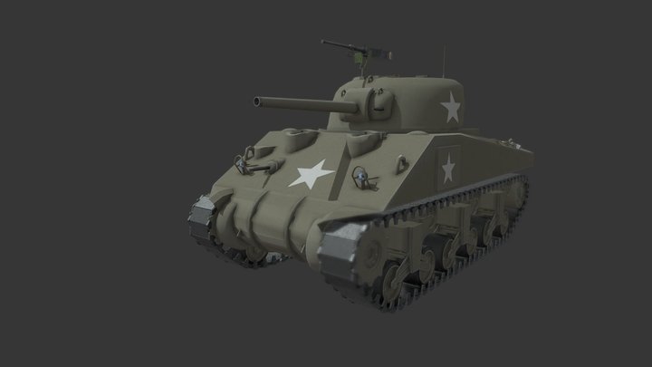 M4 Sherman 3D Model