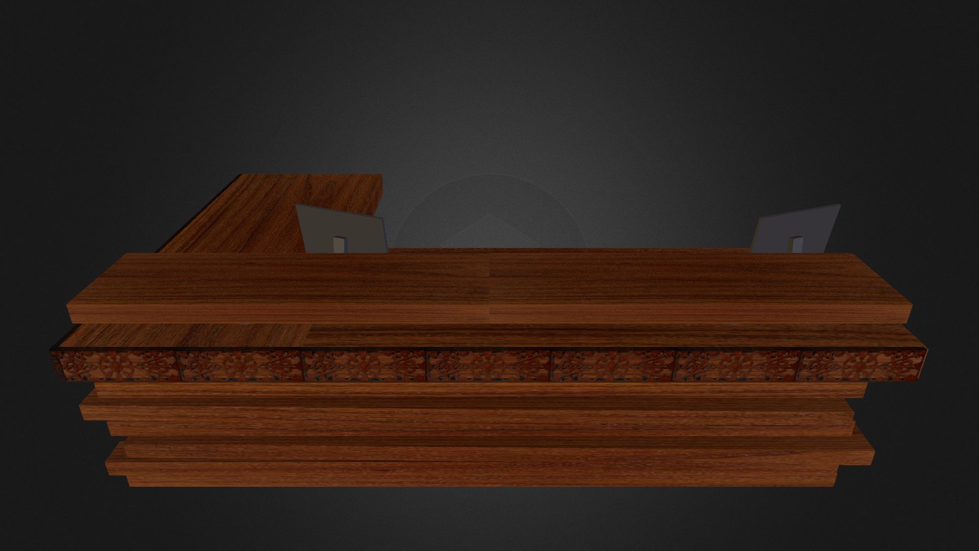 front desk 3D model by Vlad (engura) [0cb55ad] Sketchfab