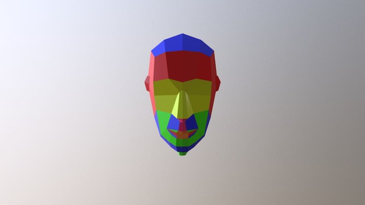 Face Colorida 3D Model