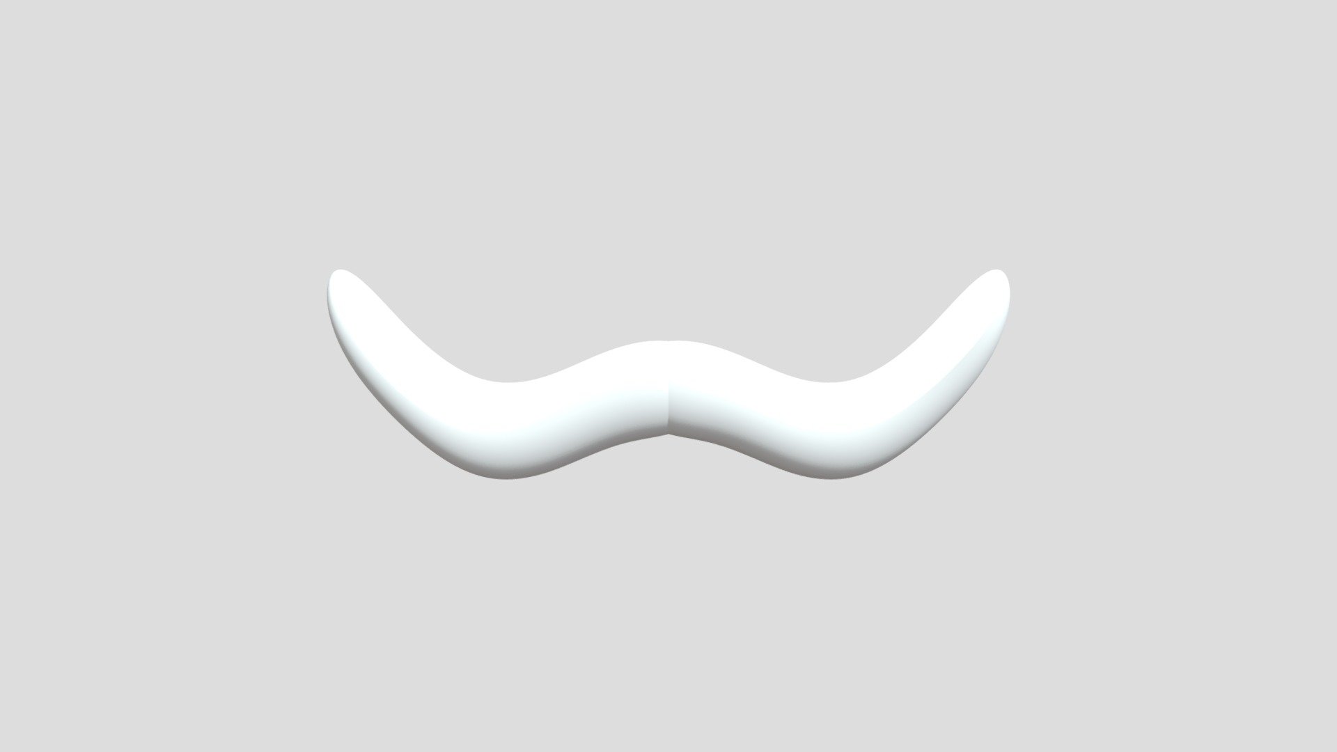 Cartoony mustache