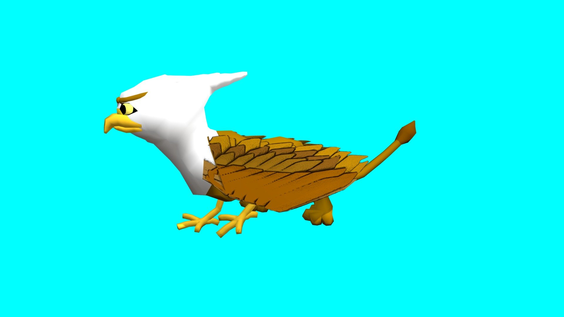 Gryphon Rigged and Animated