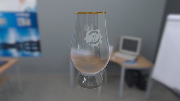Glencairn Whiskey Glass - Fancy, High-Poly 3D Model