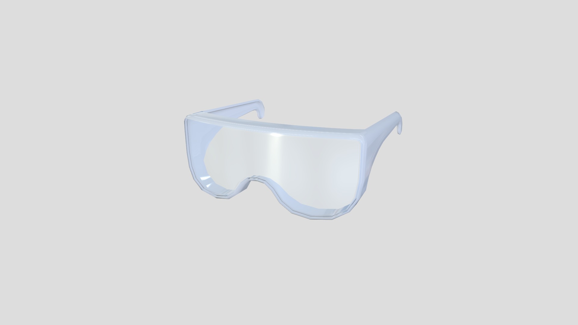 3D model Safety Goggles - This is a 3D model of the Safety Goggles. The 3D model is about a close-up of a glass.