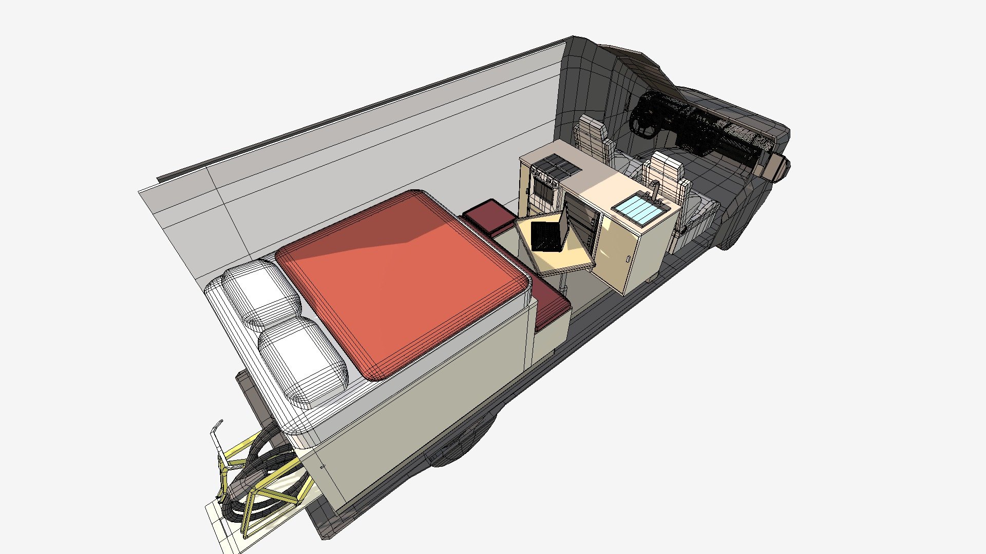 Outdoors Lovers Van Conversion - 3D model by vanspace (@williamcharb ...