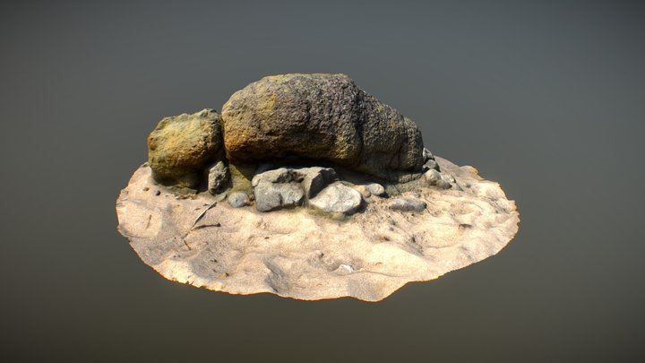 Beach Stone 2 3D Model