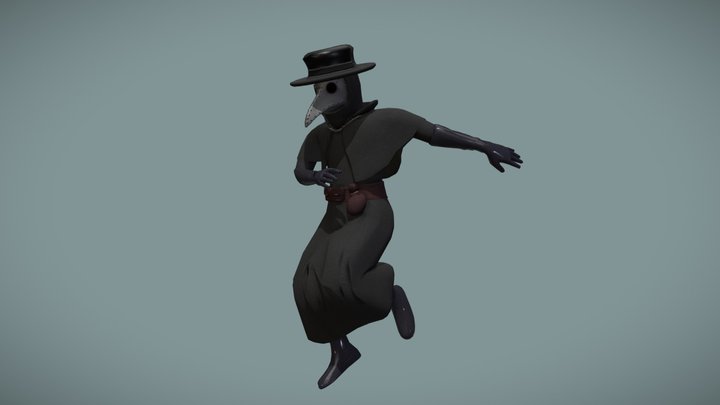 Plague Doctor #2 [2018] - VRChat Avatar 3D Model
