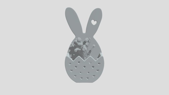 Heartfelt Bunny 3D Model