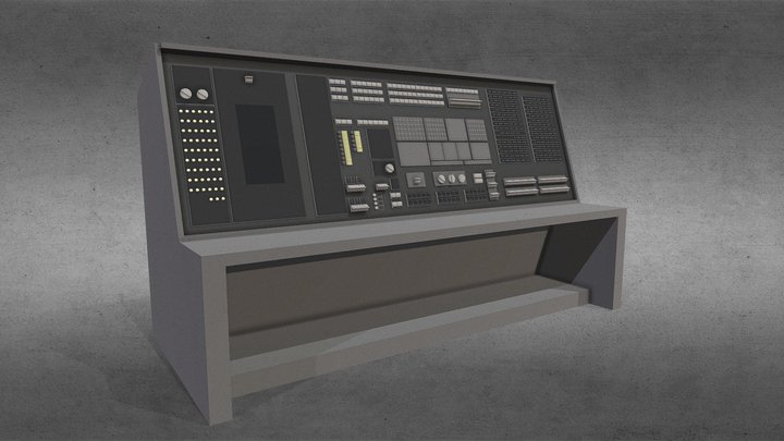 SAGE computer panel 3D Model
